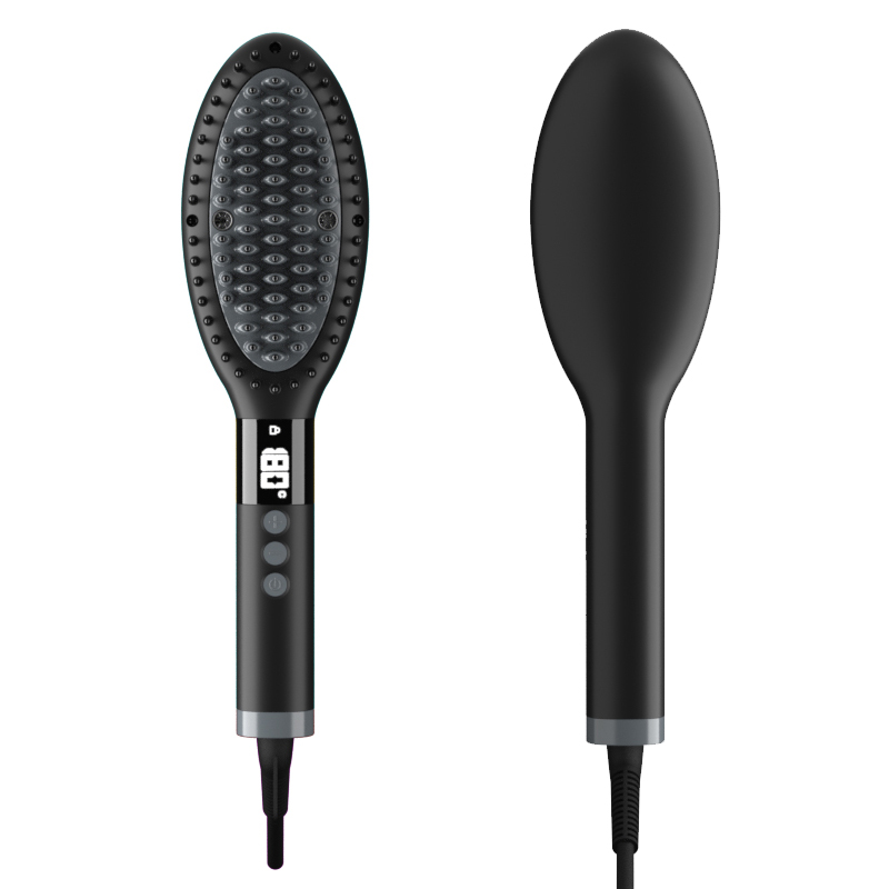 Professional Smart Heat Electric Ionic Hair Straightening Brush