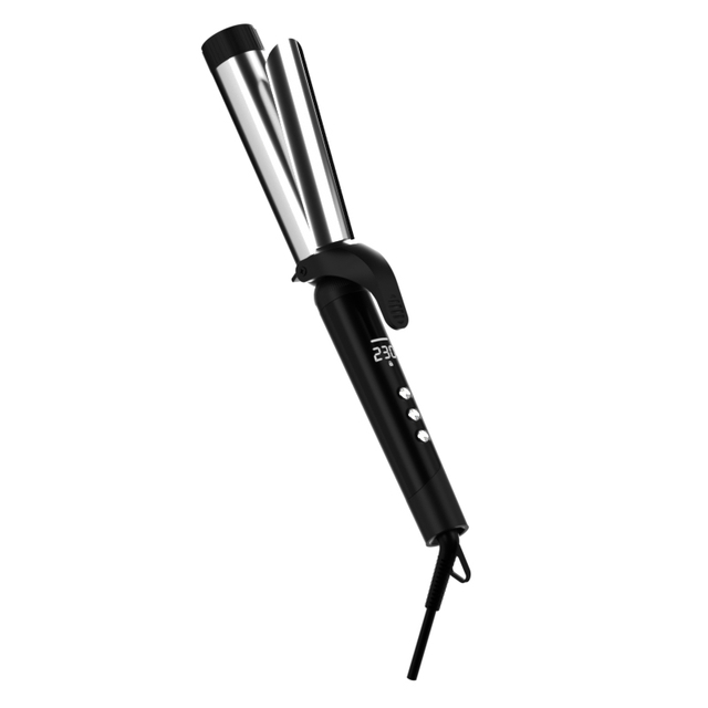 Portable Electric Ceramic Triple Barrel Waver Hair Curler with Clip