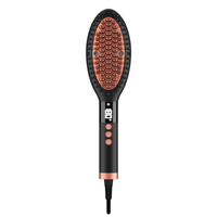 Professional Anti Scald Tourmaline Electric Ionic Lcd Hair Brush