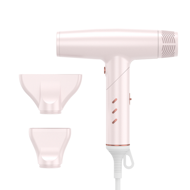 Pink Ceramic High Power Foldable Hair Dryer with Brushless Motor