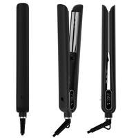 2 in 1 Black Digital Infared Ion Nano Titanium Hair Straightener