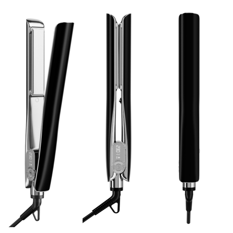 Private Label Fast Heated Titanium Plate Ionic Hair Straightener Flat Iron