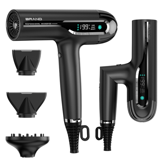 Professional Thermal Film Technology Hair Styler Dryer High Speed Brushless Ionic Hair Dryer with Diffuser