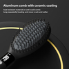 Mini Portable Electric LCD Display White Heated Hair Brush for Man