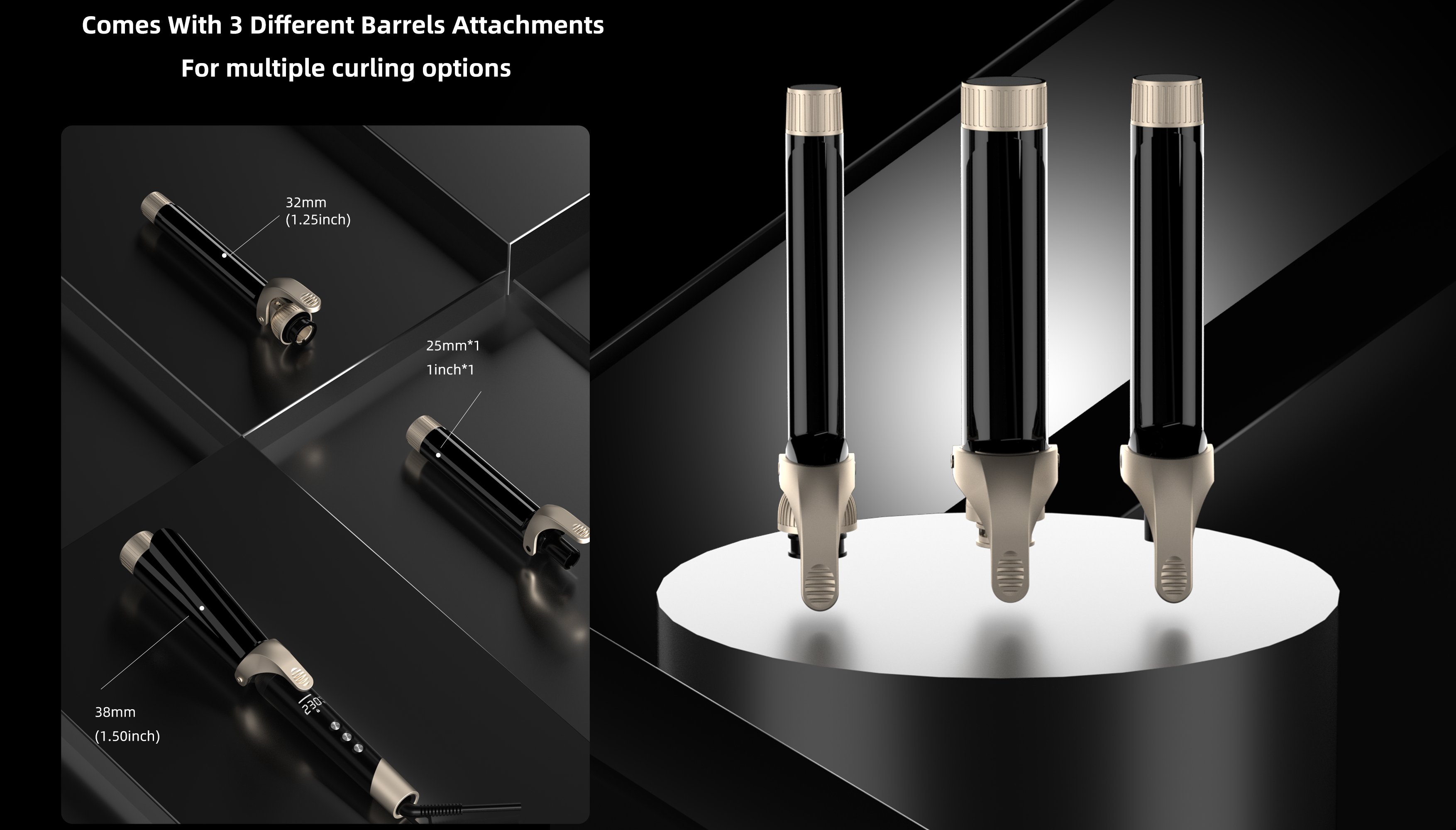 triple barrel curling wand