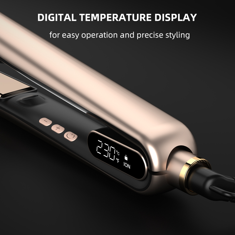 Portable Mini Travel Titanium Plate Infrared Ionic Hair Straightener