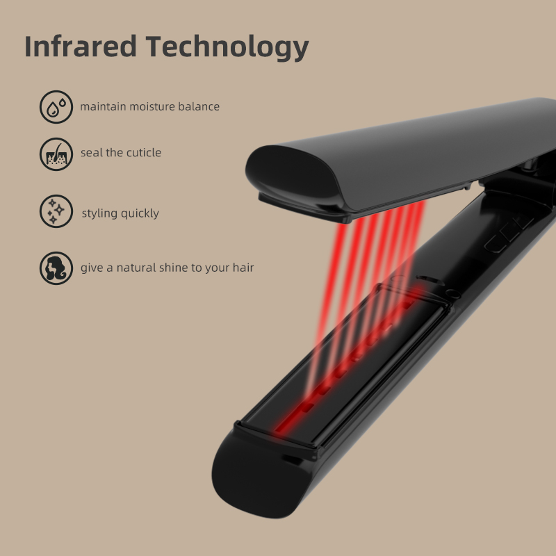 MCH Fast Heating Infrared Hair Straightener Ceramic Tourmaline Ionic Flat Iron