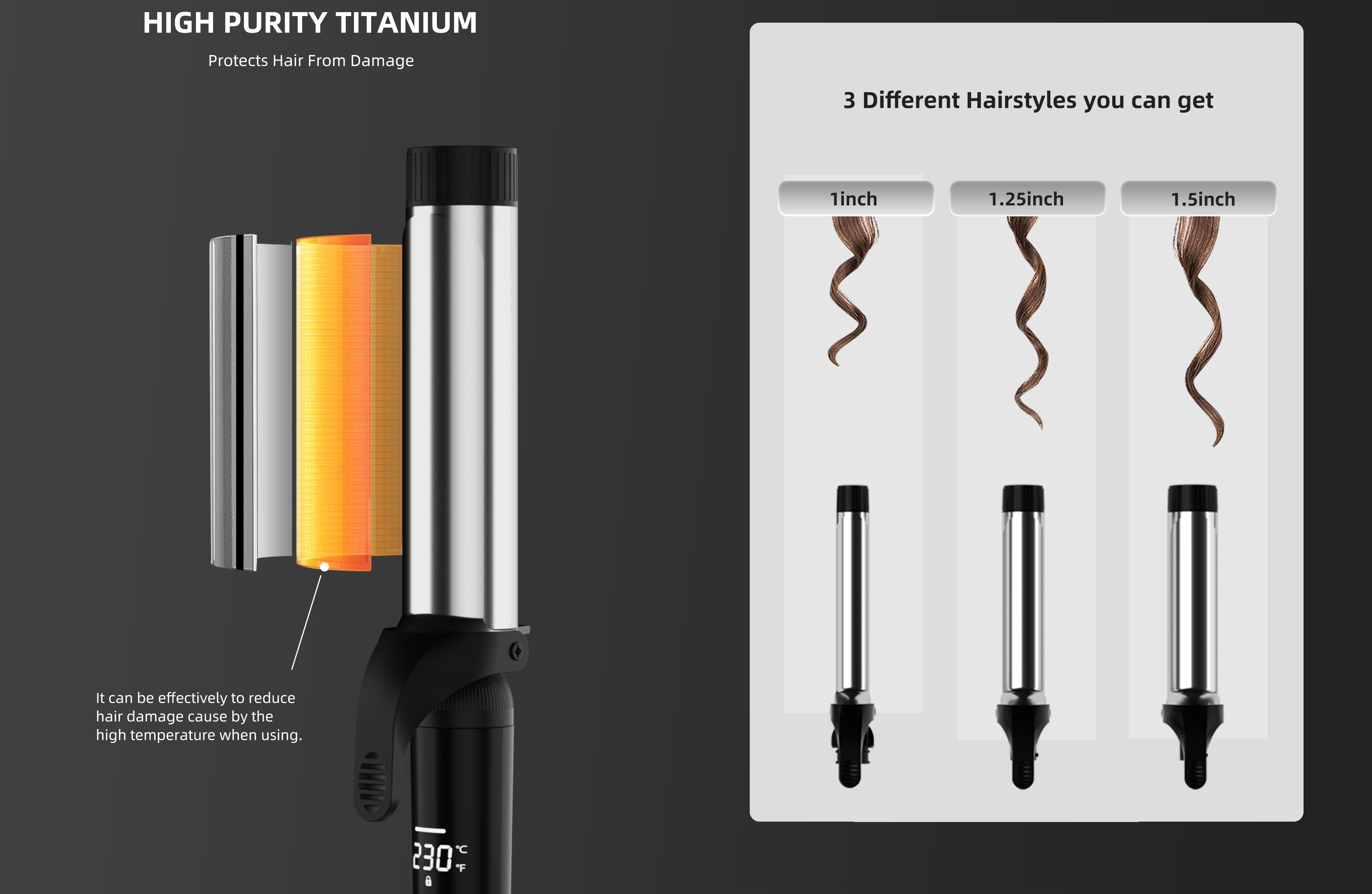 titanium hair curler