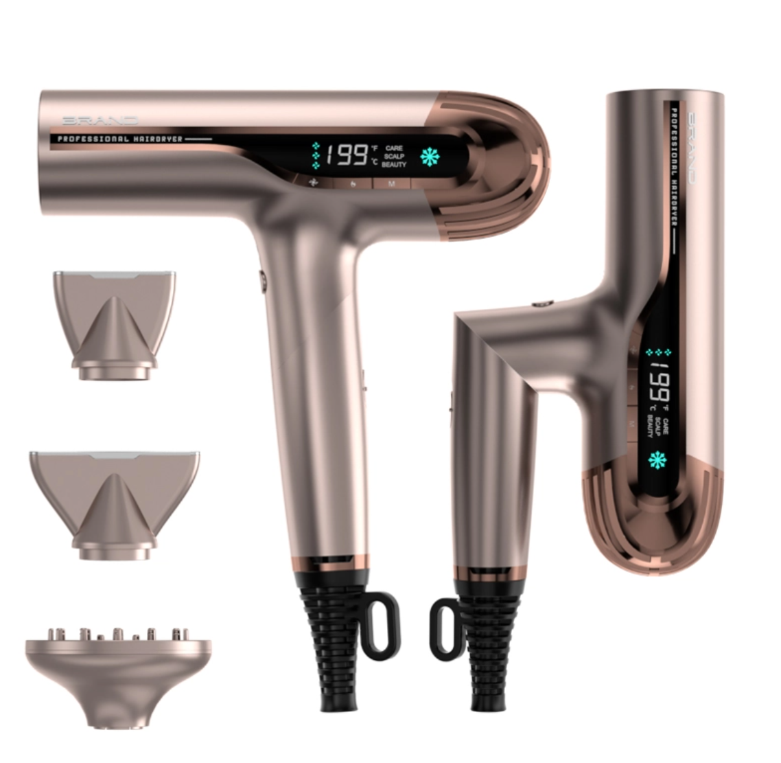 Smart Beauty Thermal Film Technology Low Noise Foldable High Speed Electric DC Hair Blow Dryer