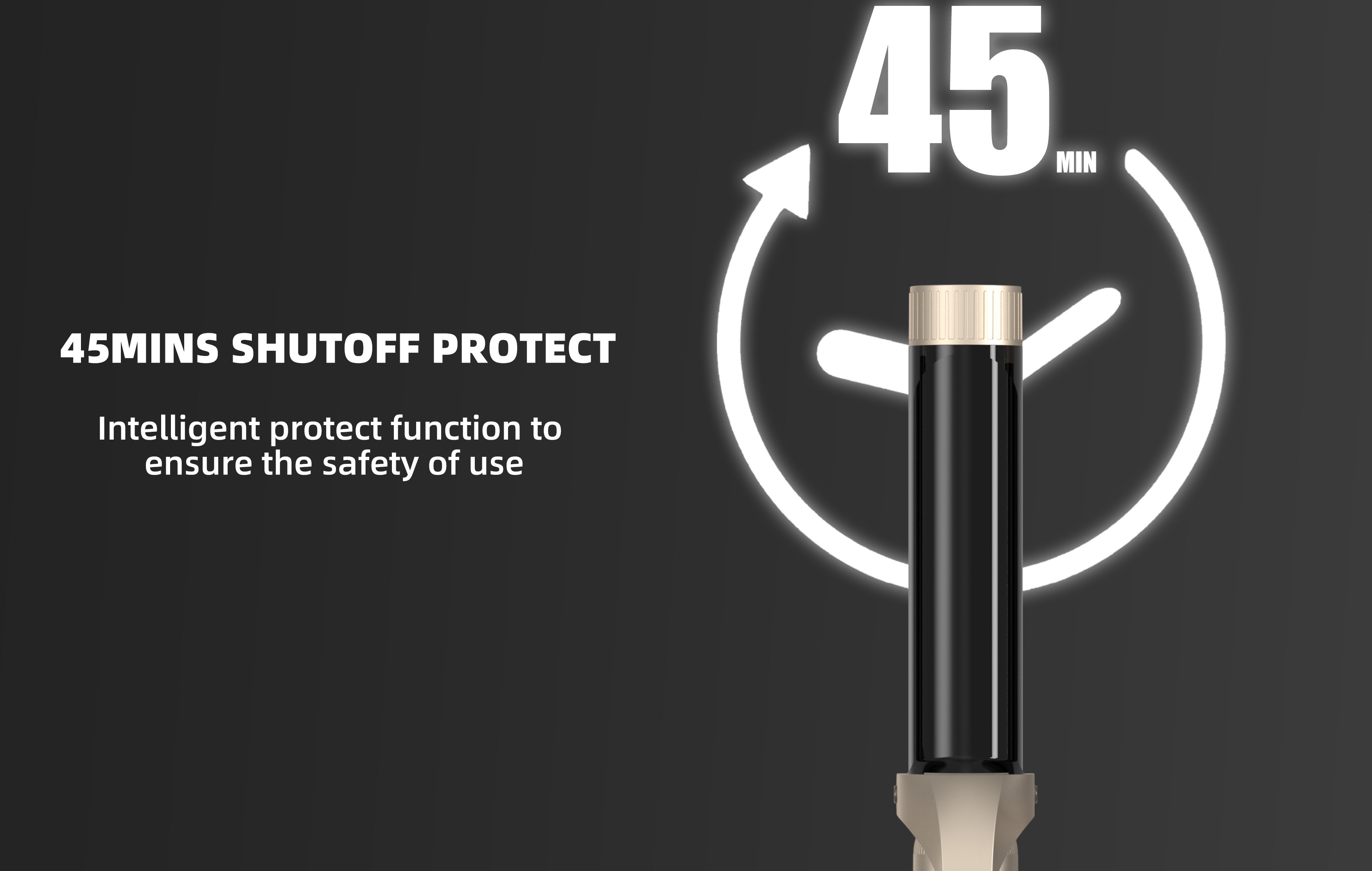 45 mins shutoff protection hair curler