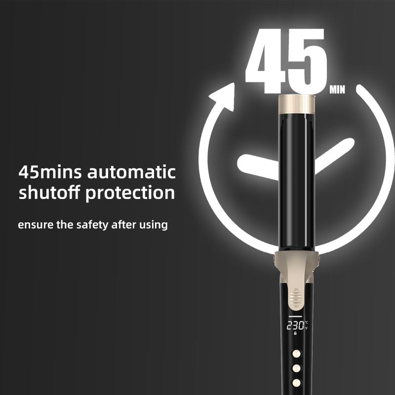 Portable Electric Ceramic Triple Barrel Waver Hair Curler with Clip