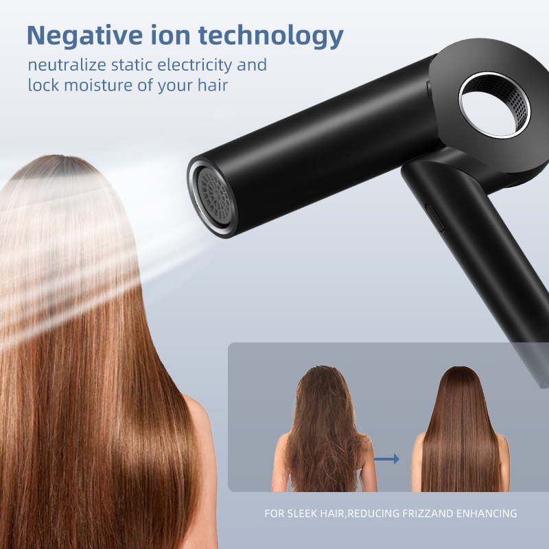 Low Noise Foldable High Speed Brushless Motor Ionic Wall Blow Dryer