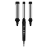 New 3 Barrel Black Led Display Titanium Hair Curler Iron with Ions